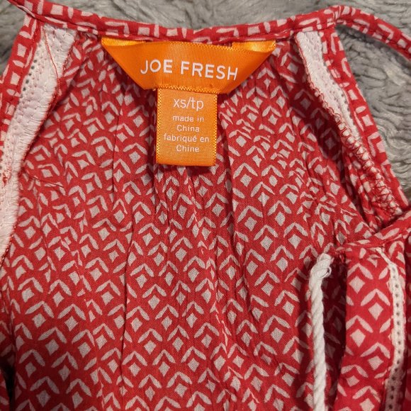 Joe Fresh Red Patterned Tank - Picture 5 of 5
